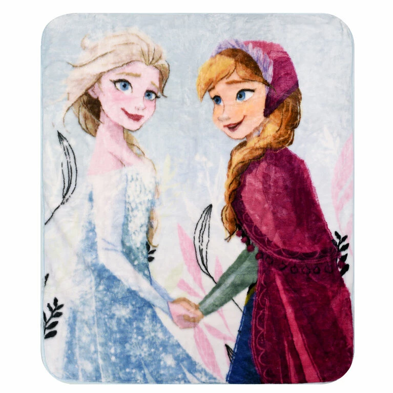 Nemcor Disney Frozen Kids Throw Blanket, 40" X 50", Elsa And Anna 3 Nemcor Disney Frozen Kids Throw Blanket, 40" X 50", Elsa And Anna