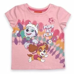 Rise Little Earthling Paw Patrol Short Sleeve T-Shirt, Pink