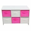 Danawares Pink/White Wood Storage Bench With Bins 1 Danawares Pink/White Wood Storage Bench With Bins -KidKraft store 04DBC9E0 1