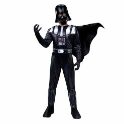Kroeger Star Wars Darth Vader Deluxe Youth Costume Size Small- Deluxe Jumpsuit With Printed Design And Polyfill Stuffing Plus Gloves, Cape, And 3D Headpiece