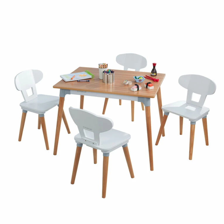 KidKraft Mid-Century Kid Table/4 Chairs Set 3 KidKraft Mid-Century Kid Table/4 Chairs Set