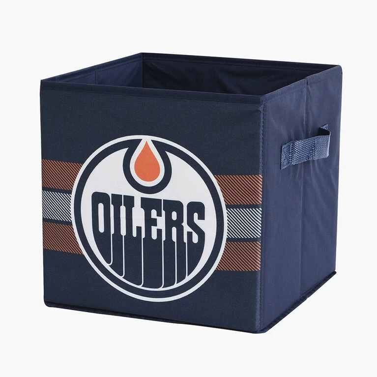 Nemcor NHL Edmonton Oilers Foldable Storage Basket Bin Containers (Pack Of 3) 5 Nemcor NHL Edmonton Oilers Foldable Storage Basket Bin Containers (Pack Of 3) - Image 3