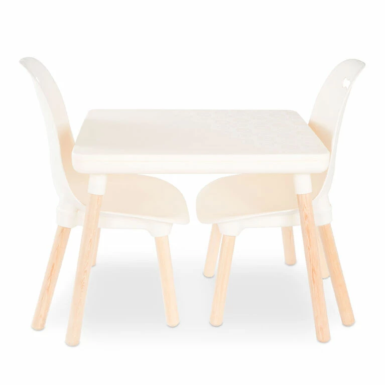 B. Toys - Kid Century Modern: Table And Chair Set - Ivory 4 B. Toys - Kid Century Modern: Table And Chair Set - Ivory - Image 2