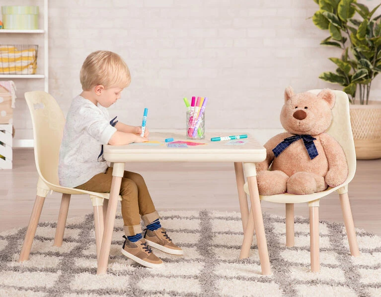 B. Toys - Kid Century Modern: Table And Chair Set - Ivory 5 B. Toys - Kid Century Modern: Table And Chair Set - Ivory - Image 3