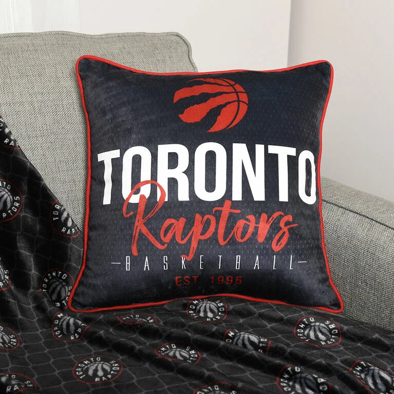 Nemcor NBA Toronto Raptors Basketball Throw Pillow (18 X 18 In), Black 5 Nemcor NBA Toronto Raptors Basketball Throw Pillow (18 X 18 In), Black - Image 3
