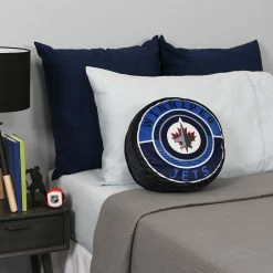 Nemcor NHL Winnipeg Jets Puck Pillow (14x14") -KidKraft store 14EA182E 2