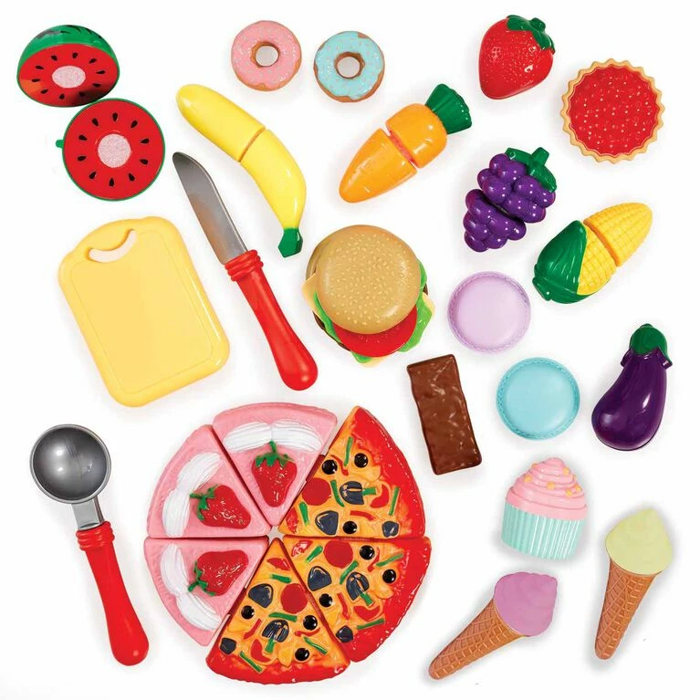 Addo Play Busy Me Slice & Play Party Time Food PlaySet - R Exclusive 3 Addo Play Busy Me Slice & Play Party Time Food PlaySet - R Exclusive