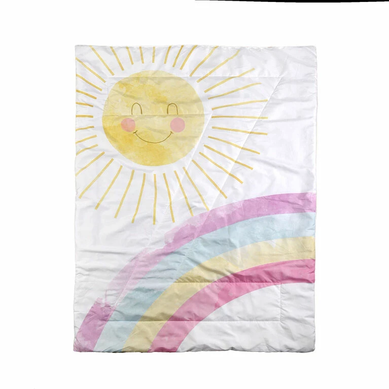 Nemcor 2-Piece Toddler Bedding Set Including Comforter And Pillowcase, Rainbow 5 Nemcor 2-Piece Toddler Bedding Set Including Comforter And Pillowcase, Rainbow - Image 3