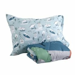 Nemcor 2-Piece Toddler Bedding Set Including Comforter And Pillowcase, Dinosaur