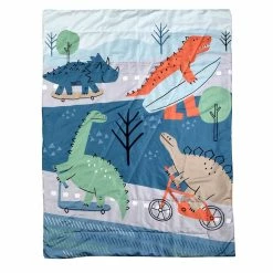 Nemcor 2-Piece Toddler Bedding Set Including Comforter And Pillowcase, Dinosaur -KidKraft store 24EC5B38 3