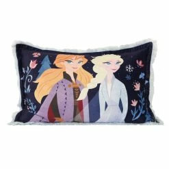 Nemcor Disney Frozen Jumbo Funky Fur Pillow, 20" X 30"