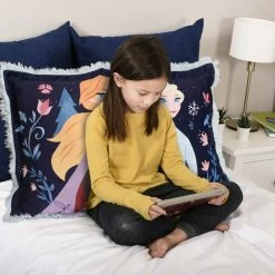 Nemcor Disney Frozen Jumbo Funky Fur Pillow, 20" X 30" -KidKraft store 340DF815 3