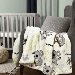 Baby's First By Nemcor Reversible Ultimate Sherpa Baby Blanket, Koala -KidKraft store 3440391A 3
