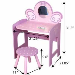 Danawares Unicorn Dressing Table With Stool -KidKraft store 348F2B02 5