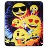 Nemcor Emoji Tie Dye Kids Fleece Throw Blanket (50x60") 2 Nemcor Emoji Tie Dye Kids Fleece Throw Blanket (50x60") -KidKraft store 34D80980 1