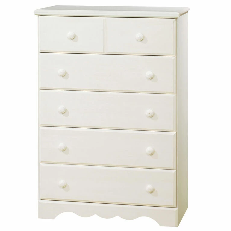 SOUTH SHORE Summer Breeze 5-Drawer Chest Dresser- White Wash 3 SOUTH SHORE Summer Breeze 5-Drawer Chest Dresser- White Wash