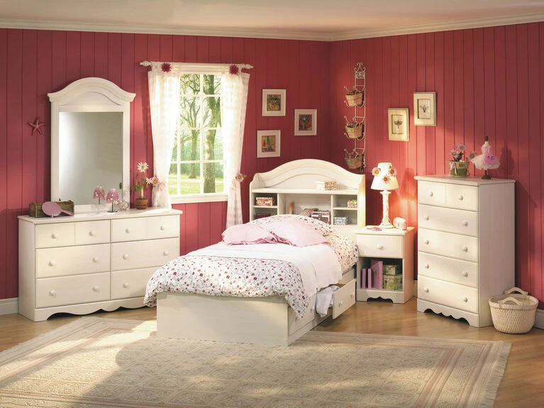 SOUTH SHORE Summer Breeze 5-Drawer Chest Dresser- White Wash 4 SOUTH SHORE Summer Breeze 5-Drawer Chest Dresser- White Wash - Image 2