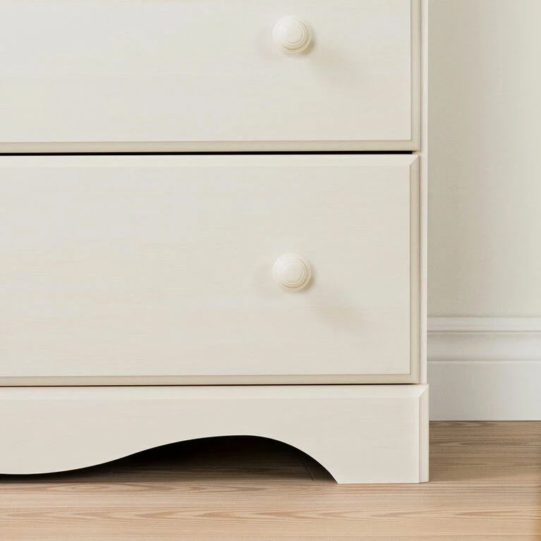 SOUTH SHORE Summer Breeze 5-Drawer Chest Dresser- White Wash 8 SOUTH SHORE Summer Breeze 5-Drawer Chest Dresser- White Wash - Image 6