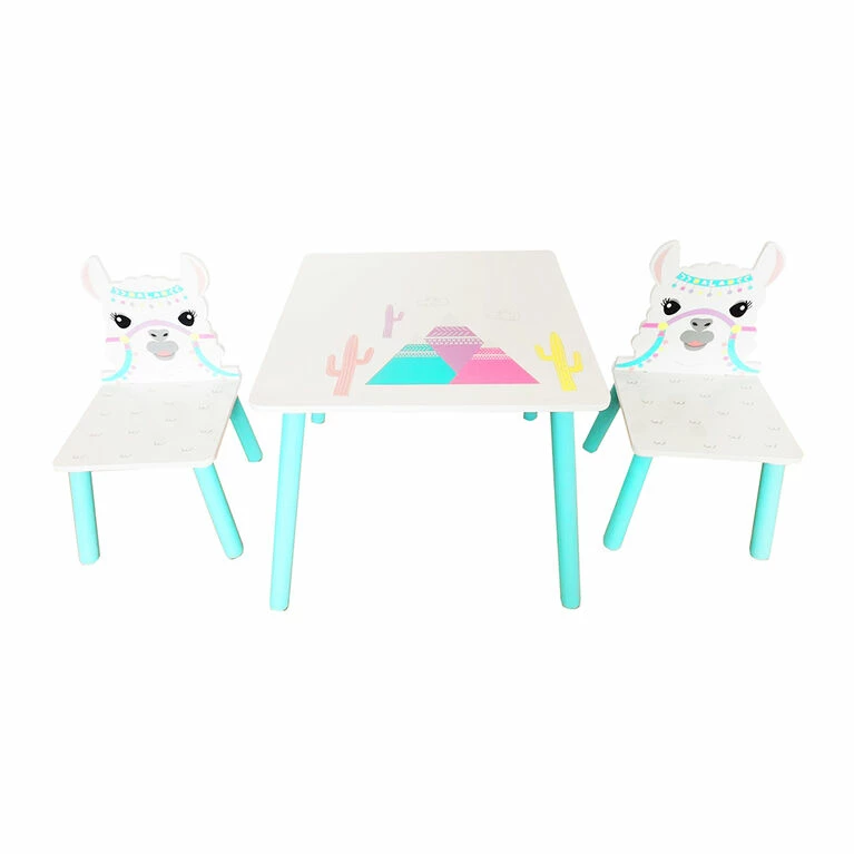 Danawares Llama Square Table With 2 Chairs 3 Danawares Llama Square Table With 2 Chairs