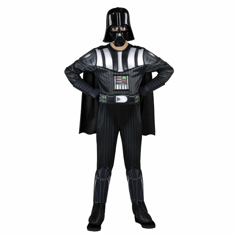 JAZWARES Star Wars Darth Vader Deluxe Youth Costume - Medium - Deluxe Jumpsuit With Printed Design And Polyfill Stuffing Plus Gloves, Cape, And 3D Headpiece 3 JAZWARES Star Wars Darth Vader Deluxe Youth Costume - Medium - Deluxe Jumpsuit With Printed Design And Polyfill Stuffing Plus Gloves, Cape, And 3D Headpiece