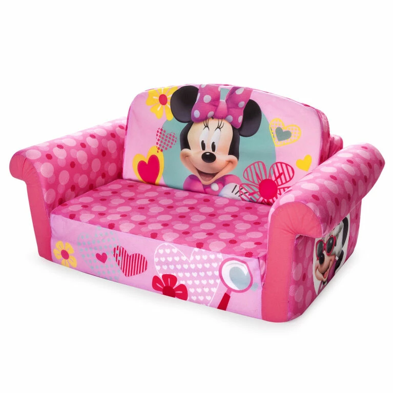 SPIN MASTER Marshmallow Furniture, Children's 2-in-1 Flip Open Foam Compressed Sofa, Minnie Mouse 4 SPIN MASTER Marshmallow Furniture, Children's 2-in-1 Flip Open Foam Compressed Sofa, Minnie Mouse - Image 2