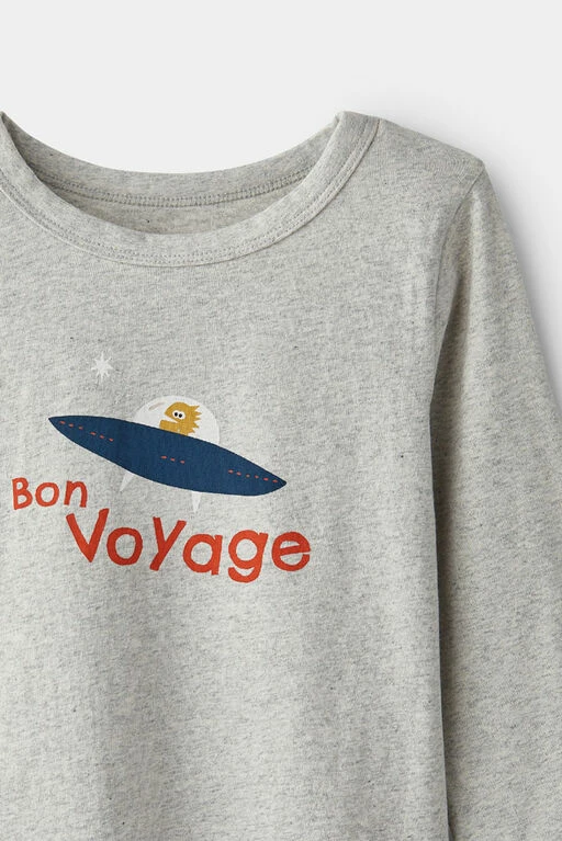 RISE Little Earthling Long Sleeve Jersey Tee Beige Bon Voyage 3 RISE Little Earthling Long Sleeve Jersey Tee Beige Bon Voyage - Image 2