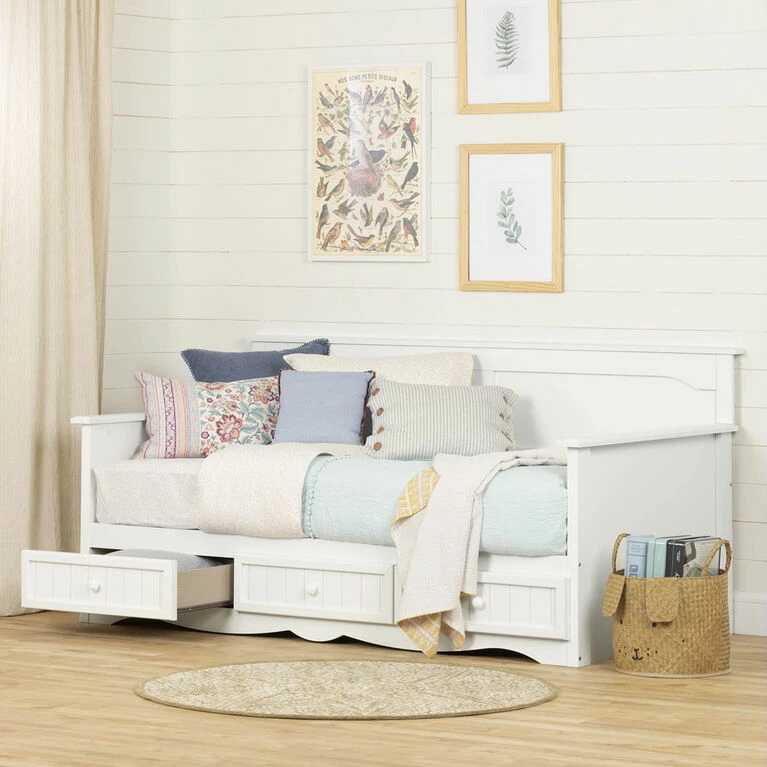 South Shore, Daybed With Storage - Pure White 4 South Shore, Daybed With Storage - Pure White - Image 2