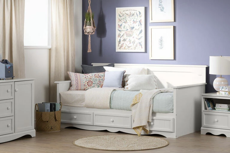South Shore, Daybed With Storage - Pure White 5 South Shore, Daybed With Storage - Pure White - Image 3
