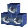 Nemcor NHL Vancouver Canucks Foldable Storage Basket Bin Containers (Pack Of 3) -KidKraft store 54382BCE 1