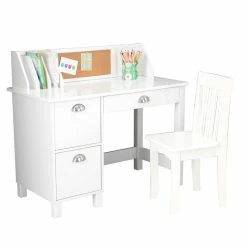 KidKraft Study Desk W/ Chair - White -KidKraft store 545BDB24 3