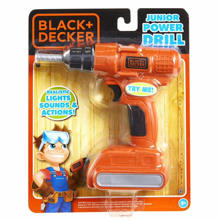 JAKKS PACIFIC Black & Decker Electric Power Drill 5 JAKKS PACIFIC Black & Decker Electric Power Drill - Image 3