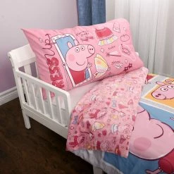 Nemcor Peppa Pig 2-Piece Toddler Bedding Set Including Comforter And Pillowcase -KidKraft store 54836A0A 2