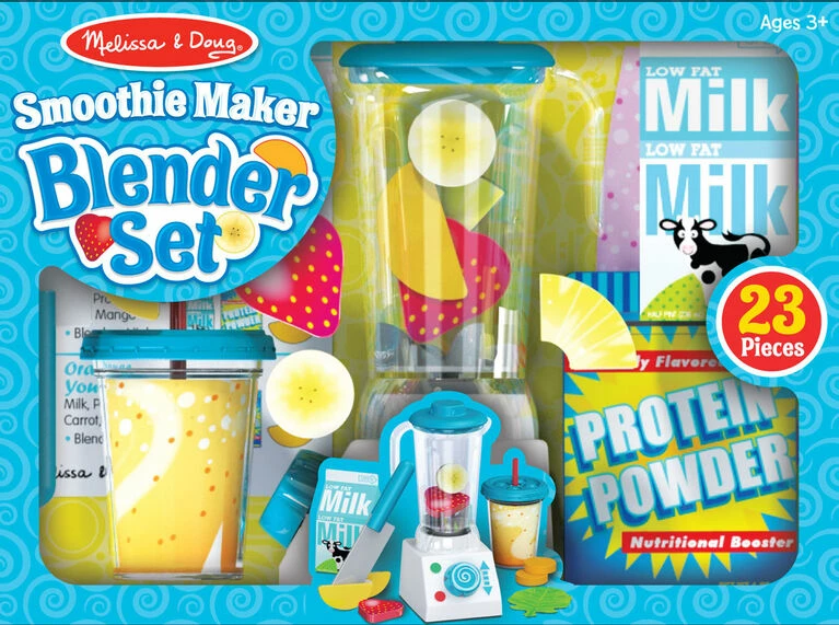 Melissa & Doug Smoothie Maker Blender Set With Play Food - Styles May Vary 5 Melissa & Doug Smoothie Maker Blender Set With Play Food - Styles May Vary - Image 3