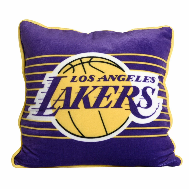 Nemcor NBA Los Angeles Lakers Pillow Cushion, 18" X 18" 3 Nemcor NBA Los Angeles Lakers Pillow Cushion, 18" X 18"