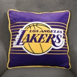 Nemcor NBA Los Angeles Lakers Pillow Cushion, 18" X 18" 8 Nemcor NBA Los Angeles Lakers Pillow Cushion, 18" X 18" -KidKraft store 640A6968 2