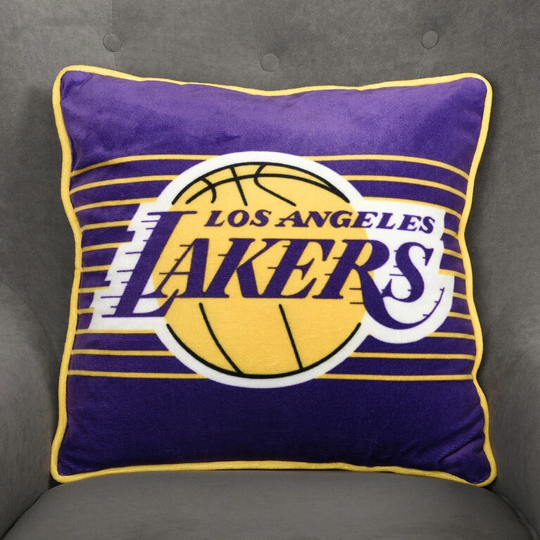 Nemcor NBA Los Angeles Lakers Pillow Cushion, 18" X 18" 4 Nemcor NBA Los Angeles Lakers Pillow Cushion, 18" X 18" - Image 2