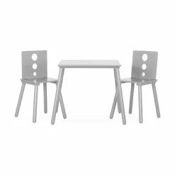 Child Craft Forever Eclectic Cirque Kids Table And Chairs Set, Cool Gray 7 Child Craft Forever Eclectic Cirque Kids Table And Chairs Set, Cool Gray -KidKraft store 64BDB89B 2
