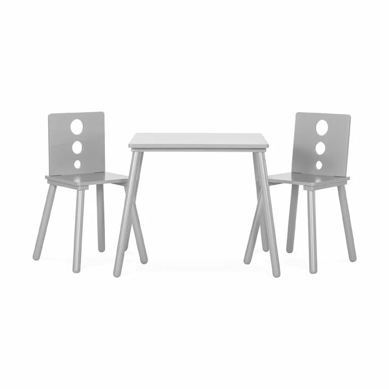 Child Craft Forever Eclectic Cirque Kids Table And Chairs Set, Cool Gray 4 Child Craft Forever Eclectic Cirque Kids Table And Chairs Set, Cool Gray - Image 2