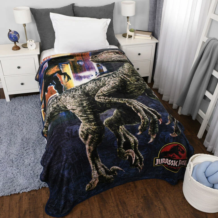 Nemcor Jurassic Park Kids Oversized Blanket, (60x90) 4 Nemcor Jurassic Park Kids Oversized Blanket, (60x90) - Image 2