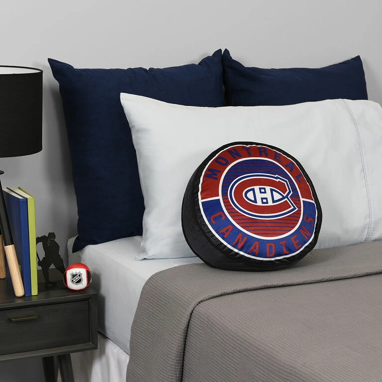 Nemcor NHL Montreal Canadiens Puck Pillow (14x14") 4 Nemcor NHL Montreal Canadiens Puck Pillow (14x14") - Image 2