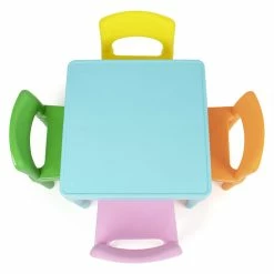 Babies R Us Humble Crew Kids Plastic Table & 4 Chairs, Modern Brights -KidKraft store 747BAAEF 3