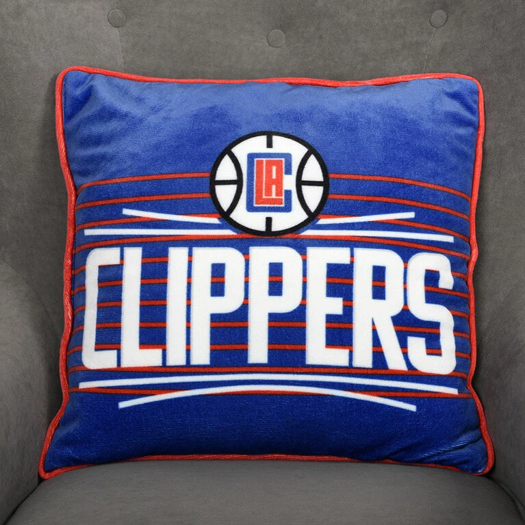 Nemcor NBA Los Angeles Clippers Pillow Cushion, 18" X 18" 4 Nemcor NBA Los Angeles Clippers Pillow Cushion, 18" X 18" - Image 2