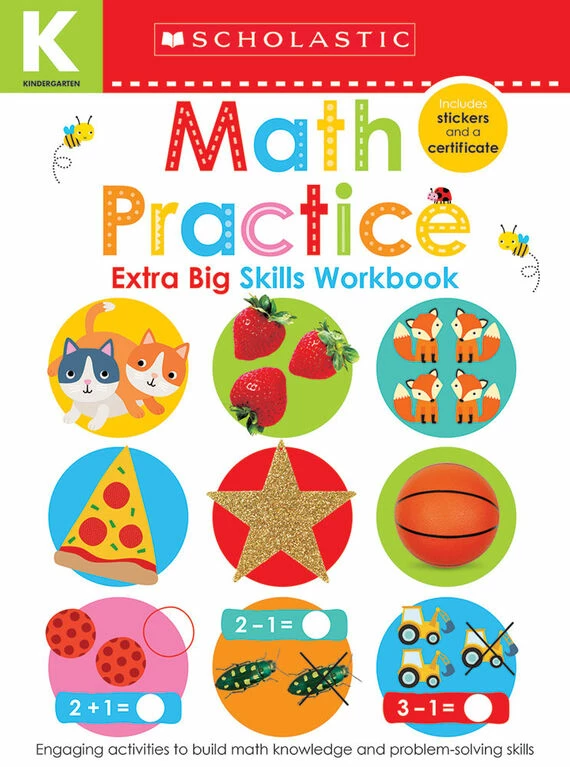 Scholastic Early Learners: Kindergarten Math Practice Extra Big Skills Workbook - English Edition 3 Scholastic Early Learners: Kindergarten Math Practice Extra Big Skills Workbook - English Edition