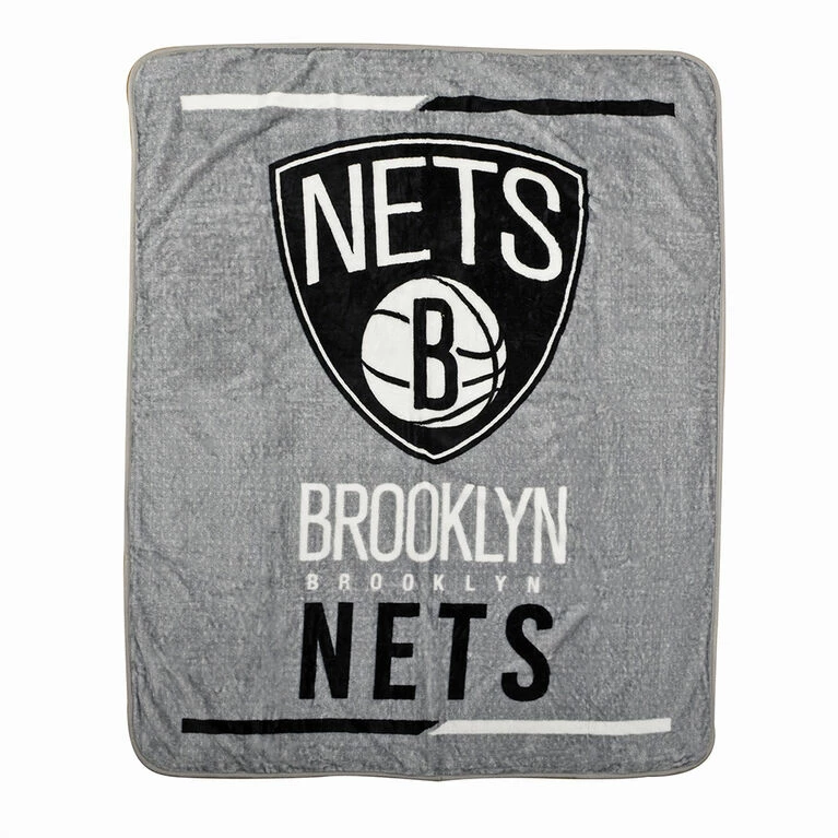 Nemcor NBA Brooklyn Nets Throw Blanket, 50" X 60" 3 Nemcor NBA Brooklyn Nets Throw Blanket, 50" X 60"