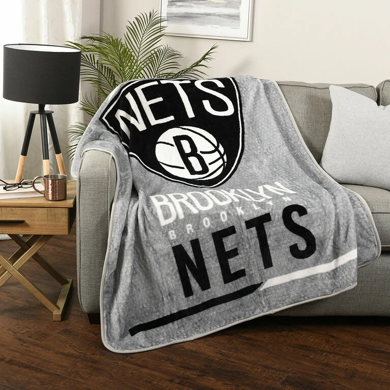 Nemcor NBA Brooklyn Nets Throw Blanket, 50" X 60" 4 Nemcor NBA Brooklyn Nets Throw Blanket, 50" X 60" - Image 2