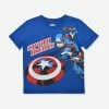Happy Kids Marvel Heros Captain America Short Sleeve Top Blue -KidKraft store 94B94A59 1 3