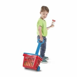 Melissa & Doug Fill And Roll Grocery Basket Play Set With Play Food Boxes And Cans - Styles May Vary -KidKraft store 9633F88F 2