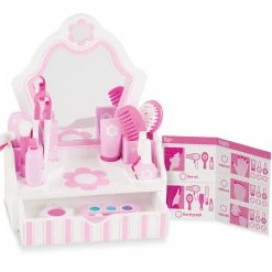 Melissa & Doug Wooden Beauty Salon Play Set With Vanity And Accessories - Styles May Vary 9 Melissa & Doug Wooden Beauty Salon Play Set With Vanity And Accessories - Styles May Vary -KidKraft store 9634068F 3