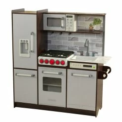 KidKraft Ultimate Elite Espresso Play Kitchen With EZ Kraft Assembly