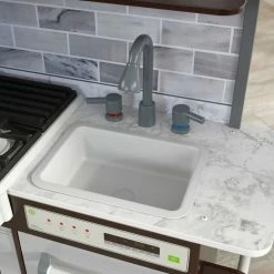 KidKraft Ultimate Elite Espresso Play Kitchen With EZ Kraft Assembly -KidKraft store 9DE1FD5D 6